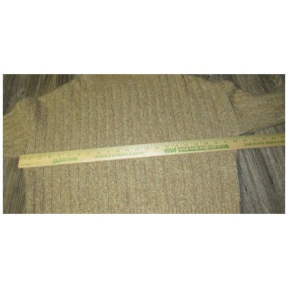 William Rast Womens Oatmeal Wool Blend Turtleneck Sweater Sz. M Grunge Cabincore - Picture 6 of 15